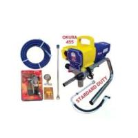 ราคา ปั๊มพ่นสีแอร์เลส ไม่ใช้ลม (ไม่มีน้ำผสม) AIRLESS SPRAYER PUMP Model.OKURA 455 (1731240260953999264)