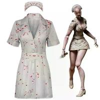 ราคา 2025 Silent Hill 2RE Female Nurse Cosplay Costume Silent Hill Remastered Horror Zombie Nurse Role Play Cosplay (1734161540111304339)