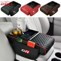 ราคา แผ่นรองที่เท้าแขนรถยนต์ Toyota GR, 6 IN 1 วัสดุหนัง, แผ่นรองป้องกันที่เท้าแขนคอนโซลกลาง, พร้อมกระเป๋าเก็บของที่ชาร์จไร้สาย, ที่วางแก้ว, เหมาะสำหรับ Toyota GR, Yaris, Cross, Vios, (1733830106606961855)