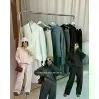 ราคา ️ Set 2 pcs เสื้อแขนยาวซิปหน้า+กางเกงขายาว ️ #S25427 #3 (1733876415754962388)