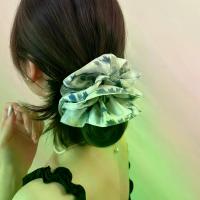 ราคา 2026 Spring New National Style Ink Painting Bow Hair Tie New Chinese Style Satin Ribbon Head Flower Square Scarf Hair Rope (1734304755706398232)