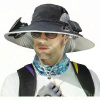 ราคา หมวกปีกกว้างพร้อมพัดลม - หมวกกันแดด - หมวกกันแดดกลางแจ้งพร้อมพัดลมพลังงานแสงอาทิตย์, หมวกตกปลาปีกกว้างพร้อมพัดลมพลังงานแสงอาทิตย์สำหรับกลางแจ้ง, ชาร์จพลังงานแสงอาทิตย์และ USB UPF50+ (17343685879229655