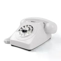 ราคา โทรศัพท์ตั้งโต๊ะ ดีไซน์โบราณ สไตล์วินเทจ 9.4x8.6x5.1 นิ้ว ดีไซน์คลาสสิก ชาร์จ USB (1733650839424304719)