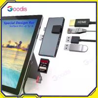 ราคา Penyesuai HUB Adapter 4K Hdmi USB for Microsoft Surface Pro 6 5 4 Dock USB 3.0 SD TF Card Reader Spliter Docking Stationnew (1733838399997773256)