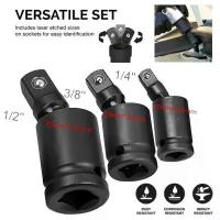 ราคา 1/3 PC Universal Joint Bar Socket Extension Bar Socket Impact Adapter Swivel Interface Movable Flexible Joint Ball Socket (1734387365230380579)