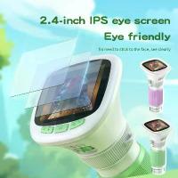 ราคา 2.4" Ips Screen Kids Handheld Microscope Digital Kids Microscope 200-1000x Magnification Kids Science Microscope 1000mah Battery 8 Led Fill Light Tf Card Storage (1733598765633668228)