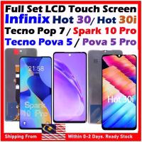 ราคา ชุดเต็มหน้าจอสัมผัส LCD, แบรนด์ ORI NGS, เข้ากันได้กับ INFINIX Hot 30 4G-5G, INFINIX Hot 30i, Tecno Pop 7, Tecno Spark 10 Pro, TECNO POVA 5, TECNO POVA 5 Pro (1732798433141753653)