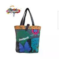 ราคา BRAND :Desigualสายมีร่องรอยใช้งานบ้างDesigual vintage stand out colourful Tote Bag - perfect for spring คลังสินค้า (1733719843084273341)