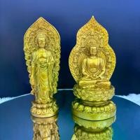 ราคา Flash Sale พระพุทธเจ้าของจีน "พระยูไล" ปางประทับบนบัลลังค์ดอกบัว พระพุทธรูปศากยมุนี วัสดุงานเรซินสีทอง (1734422698787571702)