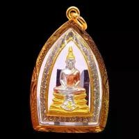 ราคา Flash Sale- ❁K264 หลวงพ่อโสธร วัดโสธร รุ่นกรมตำรวจ 80 ปี เนื้อ โลหะ 3K ขนาด 5x3 ซม. กรอบพระ ทองไมครอน ล้อมเพชร♜ (1733724056446469753)