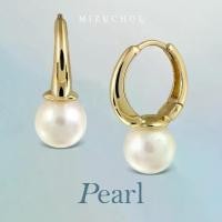 ราคา Mizuchol ต่างหูเงินแท้ชุบทองคำแท้ ประดับไข่มุกแท้ Dreamy Cloud Huggie Earrings (1732304783925807348)