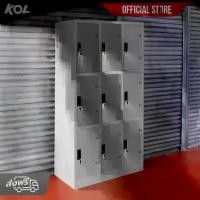 ราคา [จัดส่งพร้อมติดตั้งฟรี] KOL ตู้ล็อคเกอร์ 9 ประตู พร้อมกุญแจ2 ดอก ต่อช่อง*ออก E-taxได้* (1731839540426410440)