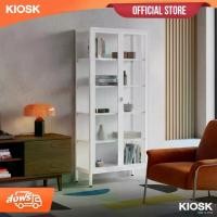 ราคา [จัดส่งพร้อมติดตั้งฟรี] KIOSK ตู้โชว์ 5ชั้น ทรงสูงรุ่น Sleek พร้อมกระจกใส 3 ด้านขนาด 80*35*180 cms.**ออก e-taxได้* (1731713973108574664)