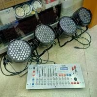 ราคา ยกชุด PAR54L (K001) ตัว พร้อม DMX-240 ไฟพาร์ LED 54x3W 3w RGBW disco lights ไฟเวที ไฟดิสโก้เธค (1732792278297118253)