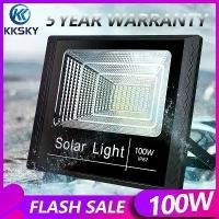 ราคา [พร้อมส่ง] Kksky Solar Cell Lights 300W 200W 100W 60W 40W 500W Solar Light Outdoor Spotlights Solar Cell Battery Solar Cell Home Lights Solar Spotlights (1734146356096763603)