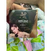 ราคา [ส่งฟรี] No. 02 Aura Rich Honey Gold Face Powder, Aura Rich, Gold Honey Powder Puff, Mixed with Collagen. (1733145716826343351)