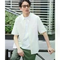ราคา GLOBAL WORK เสื้อเชิ้ตลินิน สัมผัสเย็นสบาย ยืดหยุ่น Easy-care Linen Shirt (Short Sleeves) (1733657659370866174)