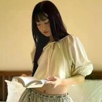 ราคา afternoon.tyst | butter top : เสื้อครอปแขนบอลลูน ผ้าฝ้าย ผูกโบว์หน้า (1734086983290292035)