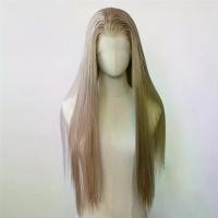 ราคา A Unisex Straight Hair Synthetic Lace Front Wig, 33.02* 10.16cm , Pre-Plucked, Glue-Free, Heat-Resistant Fiber Hair, 180% Density, Basic Style, High-Temperature Fiber, Suitable for Everyone (173376315