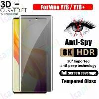 ราคา Privacy Tempered Glass For Vivo Y78 Y78+ Plus 5G Film 3D Curved Anti-Peeping Screen Protector with Edge Glue Full Cover Explosion-proof (1733862126578205986)