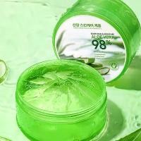 ราคา [COD] Hot Sale [5 Boxes 99 Baht] Aloe Vera 98% 300m Aloe Vera Gel Nourishes and Moisturizes Both Facial and Body Skin. (1734215797577778566)