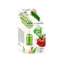 ราคา [COD] [tiktok]Smooto Tomato Aloe Snail White & Acne Sleeping Serum Smooto Tomato Aloe Vera 5-Way Acne Care Formula (6 Sachets) (1733137622155560153)