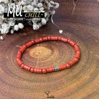 ราคา ขายดี สร้อยข้อมือหิน " เรดแจสเปอร์ : Red Jasper " แท้ 100% กำไลหินนำโชค ขนาด 4mm ทรงลูกปัดโบราณ สร้อยข้อมือหิน หินมงคล หินนำโช อายไลเนอร์ ติดทน (1733625478053594972)