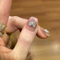 ราคา เล็บแฮนด์เมด ตาแมวฝรั่งเศส สั้น บลัชออน หัวใจ เพชร ขายดี สติ๊กเกอร์ติดเล็บผู้หญิง สวมใส่ได้ (1732638631259702300)