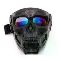 ราคา อุปกรณ์สำหรับอัศวิน การปั่นจักรยาน กันลม แว่นตากันลม กันลม แว่นกันลม แว่นตา Moto กะโหลกรูปผี มาส์กหน้า แว่นตากันลมรถจักรยานยนต์ แว่นตารูปกะโหลกผี หน้ากากสำหรับขับขี่ หน้ากากกะโหลกวิบาก (17337337799716