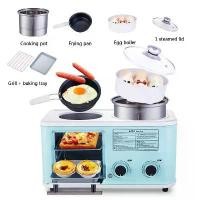 ราคา เครื่องทำอาหารเช้าอเนกประสงค์, ไฟฟ้าในครัวเรือน, 4 in 1, เครื่องปิ้งขนมปังขนาดเล็ก, เตาอบอบ, กระทะทอดไข่เจียว, หม้อไฟ, หม้อหุงข้าว, หม้อนึ่งอาหาร (1731257042387174716)