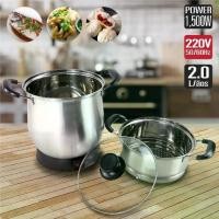 ราคา หม้อนึ่งข้าวเหนียวไฟฟ้า 2 ลิตร หม้อนึ่งไฟฟ้า หม้อต้ม หม้อหุงข้าว หม้ออุ่น หม้อไฟฟ้า (นึ่งข้าว ปลา ผัก) (1734330649132959010)