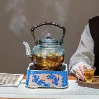 ราคา กาต้มน้ำชาแก้ว ดีไซน์ปลา Koi เตาไฟฟ้าเซรามิก ที่จับ กาต้มน้ำ เครื่องชงชา เตาชา กาต้มน้ำชาไวท์เก่า ชุดบ้าน (1731459266108753314)