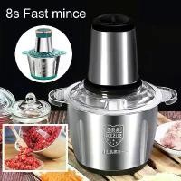ราคา เครื่องบดเนื้อไฟฟ้า, สแตนเลส, เครื่องเตรียมอาหาร, เครื่องบดสับ, เครื่องครัว, เครื่องบดผักและผลไม้, เครื่องบดในครัวเรือน (1731023804642986196)