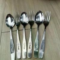 ราคา ช้อนส้อม (การบินไทย) ช้อนทานข้าว สแตนเลส หนาสวยมากราคา 1 โหล 12 คู่ (1732687171518760595)