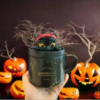 ราคา แก้วฮาโลวีนแบบปรับแต่งได้: แก้วกาแฟลายแมวดำ, แก้วเซรามิกลายแมวปีศาจน้อย, แก้วปีศาจ, แก้วกาแฟ, แก้วน้ำ (1734347562819421359)