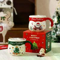 ราคา แก้วเซรามิคน่ารักมีฝาปิด ของขวัญที่ระลึก แก้วน้ำ แก้วกาแฟในครัวเรือน (1733286296479172224)