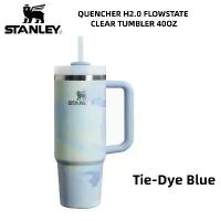 ราคา แก้วน้ำ Stanley Official Adventure Quencher H2.0 Tumbler 40 OZ / 1180ML -Tie-Dye Blue หลอดดูด ถ้วย 304 Thermos Cup แก้วน้ำ Office Car (1734107759258535107)