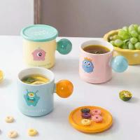 ราคา แก้วมัคสีมาการองน่ารักพร้อมฝาปิด แก้วเซรามิคลายสัตว์เล็ก แก้วมือจับทรงกลม แก้วการ์ตูน แก้วกาแฟ แก้วน้ำ (1733366689404454061)