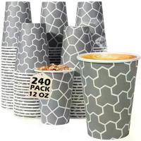 ราคา แก้วกาแฟ Huifan ขนาด 12 ออนซ์ แก้วกระดาษ 240 ชิ้น แก้วกาแฟแบบใช้แล้วทิ้ง ขนาด 12 ออนซ์ แก้วเครื่องดื่มร้อน แก้วกระดาษแบบใช้แล้วทิ้ง แก้วเก็บความร้อน เหมาะสำหรับเครื่องดื่มร้อนและ (1734130876318516540)