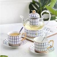 ราคา [COD] แก้วกาแฟ แก้วลายโบราณ SET แก้วกาแฟมีลวดลาย ถ้วยกาแฟ Ceramic coffee cup จีนชุดเซรามิค สไตล์ ยุโรป ประเภท: ถ้วยกาแฟ+จานรอง (1734305764396533430)