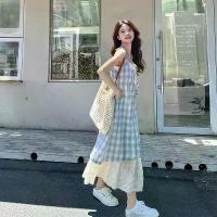 ราคา เดรสสายเดี่ยวลูกไม้ลายสก๊อตสีแดง แฟชั่น เหมาะสำหรับใส่ชายหาด สำหรับผู้หญิง afterparty เทป ชุด มินิเดรส สวย ๆ เสือ ผ้า คน อ้วน เดรส ให้ นม (1731462856002078392)