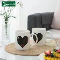 ราคา แก้วเซรามิกเปลี่ยนสีตามอุณหภูมิ ลาย Love Wifi ใช้สำหรับมื้อเช้า กาแฟ นม ชา น้ำ เหมาะสำหรับใช้ในบ้าน (1734329981390653154)