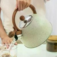 ราคา กาน้ำชาหม้อน้ำมนต์, สำหรับเตาแก๊ส, ความจุ 2.5L, วัสดุสแตนเลส, กาต้มน้ำชาไวโอลิน, ขวดน้ำ, เหมาะสำหรับชา, กาแฟ, นม (1733533010300798838)