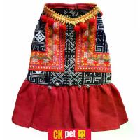 ราคา COD เสื้อผ้าสัตว์เลี้ยง เสื้อหมา เสื้อสุนัข เสื้อแมว ชุดหมา ชุดสุนัข ชุดแมว แบบพื้นเมือง ชุดชาวเขา (สีดำแดง หญิง) (1734394322976802701)