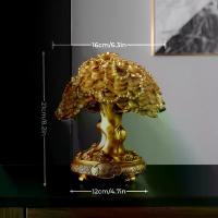 ราคา ประติมากรรมทองคำรูปต้นไม้ 1 ชิ้น ของตกแต่งเรซินหรูหราเสริมความมั่งคั่ง เหมาะสำหรับตกแต่งบ้านและเป็นของขวัญเสริมสิริมงคล ดีไซน์ใบไม้ลายดอกไม้หลากหลาย รูป หลวงปู่ศุข poster กระจก แ (1733563682905949910)