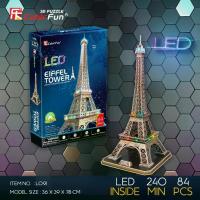 ราคา จิ๊กซอว์ 3 มิติ หอไอเฟล Eiffel Tower LED L091 แบรนด์ Cubicfun ของแท้ 100% สินค้าพร้อมส่ง (1734335852222383207)