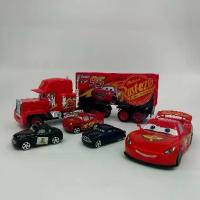 ราคา 【จัดส่งจากประเทศไทย】 (พร้อมส่ง)โมเดลรถพ่วงแมคควีน รถคาร์ รถของเล่น รถบรรทุก McQueen Super Truck Cars (1733540677337122149)