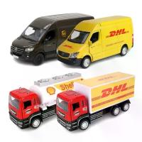 ราคา 【ส่งฟรี】 โมเดลรถเหล็ก รถตู้ รถบรรทุก รถไปรษณีย์ DHL มีลานวิ่งได้ เปิดประตูได้ รถของเล่น 5430P # (1732906448394815400)