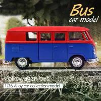 ราคา รถของเล่น Volkswagen T1 Transporter รุ่นคลาสสิก สเกล 1:36 แบบโลหะผสม Diecast (1733925806092027218)