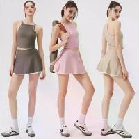 ราคา ชุดฟิตเนสโยคะสองชิ้นสำหรับผู้หญิง ชุดเทนนิสกอล์ฟฤดูร้อน ระบายอากาศได้ แห้งเร็ว กระโปรงกางเกงขาสั้นสำหรับออกกำลังกาย เสื้อ บอล แท้ มือ สอง ร้อยเอ็ด ฟุตบอล ส ทีมr ชุด รุ่น ธ ยอดฮิต (1734268306878989804)